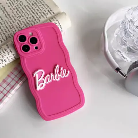 Chữ cái Barbie màu đỏ hồng Ins Hàn Quốc dành cho phụ nữ, Ốp Điện Thoại iPhone XR / Xsmax / 13, chống rơi, 12 4