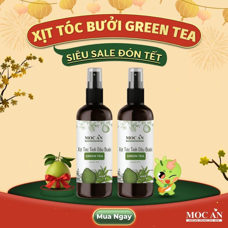  X2BGR120 - Combo 2 Chai Xịt Tinh Dầu Vỏ Bưởi Da Xanh & Tinh Dầu Trà Xanh Mộc Ân Haircare 120ml Hỗ Trợ Giảm Rụng Mọc Tóc Chăm Sóc Tóc 