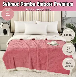 [SELIMUT DOMBA BULU EMBOSS] - SELIMUT BULU DOMBA EMBOSS 200 X 220(PREMIUM QUALITY)