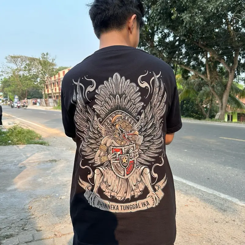 Kaos Garuda Bhinneka Tunggal Ika GWK Cotton Combed 24s 8