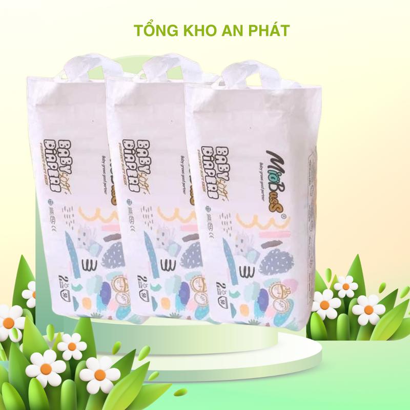  Combo 3 bịch Bỉm tã quần Miobuss mỗi bịch 50 miếng đủ size từ sô 0 đến số 5  M đến 4XL  cho bé từ 6 đến 25kg form bo mông có miếng dán sau mềm mỏng thấm hút tốt 