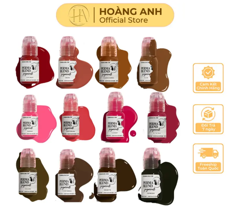 Perma mực lên màu tự nhiên cho làm đẹp Cosmetic Mỹ Phẩm Son Môi Nữ Trang Điểm 0