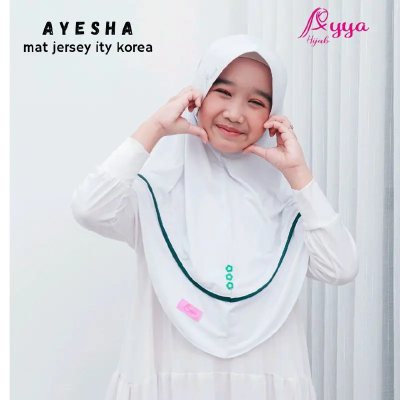 Ayesha jilbab anak Jilbab sekolah By Ayya hijab Bergo Nyaman _Kerudung Instan 1