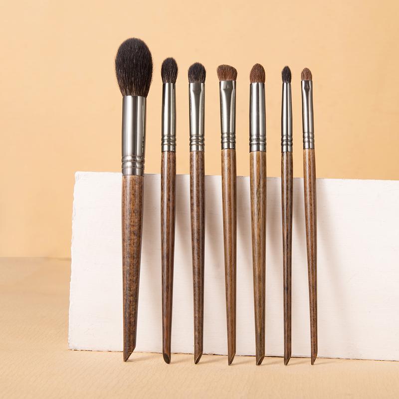 Bộ Cọ Chải Tóc Tự Nhiên, OVW, Bộ 7 Chiếc, Trang Điểm Chuyên Nghiệp, Dụng Cụ Cọ Đánh Bóng / Phấn Mắt XQ51112141920