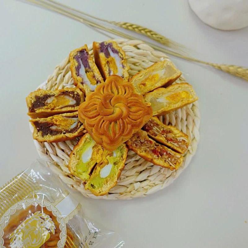 Combo 5 bánh trung thu mini đủ vị Lâm Thủy - mochi trứng ruốc Thập cẩm, đậu xanh, đậu đỏ, khoai môn, cốm