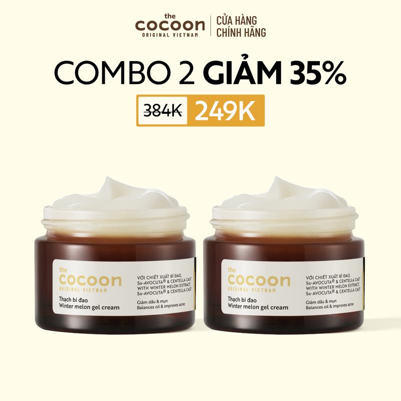 COMBO 2 Thạch bí đao Cocoon cấp ẩm và ngừa mụn 30ml