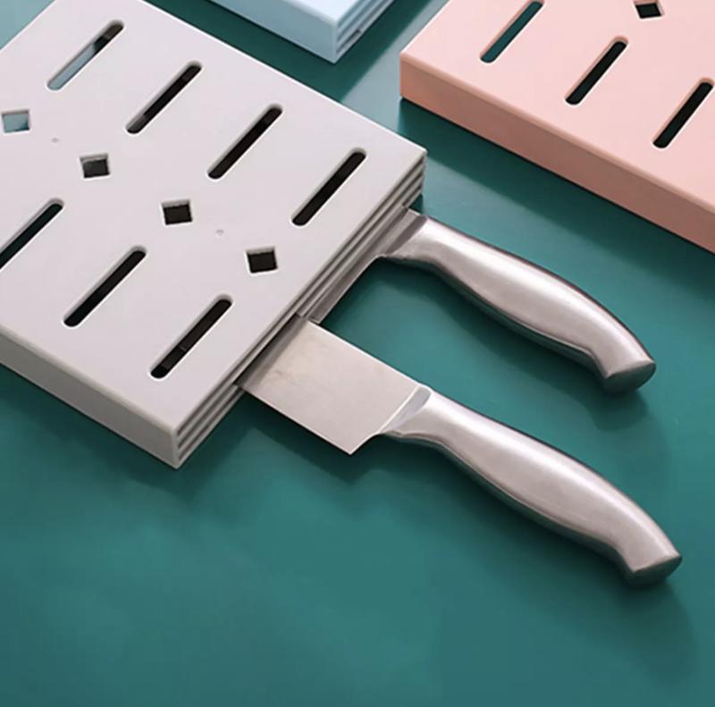 Product Introduction of [SG SELLER] Wall-Mounted Adhesive Drain Knife Rack Holder Storage Container Cutlery Organizer for Kitchen 10