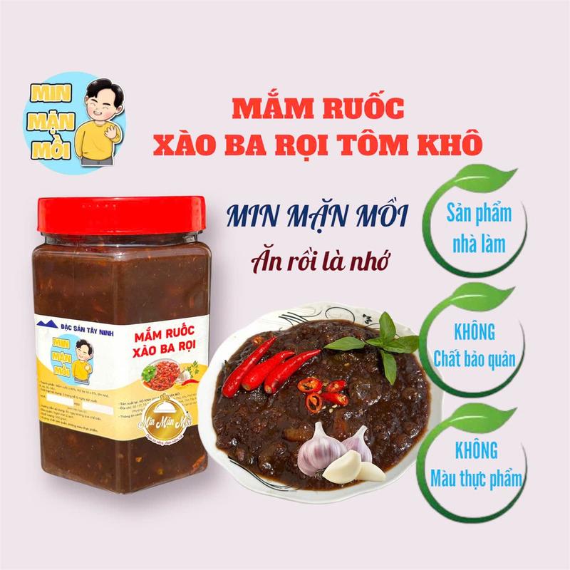 Mắm Ruốc Xào Ba Rọi Tôm Khô Min Mặn Mồi