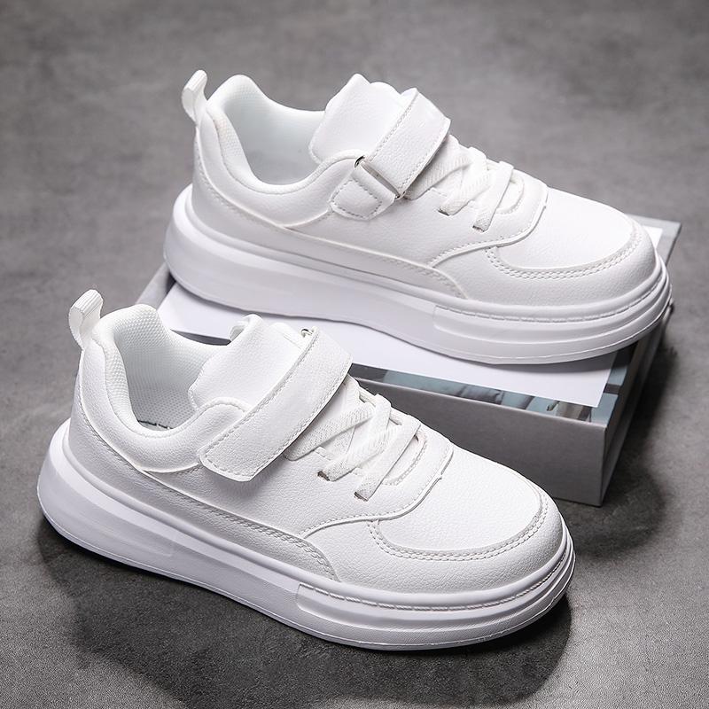 Children Sneakers Boys Sports Shoes Breathable Lightweight Casual Daily School Kids Shoes Running Walking Sneakers All White 5