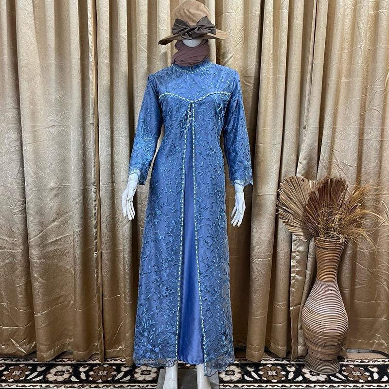 GAMIS MEWAH BK PINTU FULL BRUKAT //OOTD//BRIDESMAID//WARNA BURGUNDY//BAJU KONDANGAN //GAUN PESTA //BAJU KONDANGAN MURAH 4