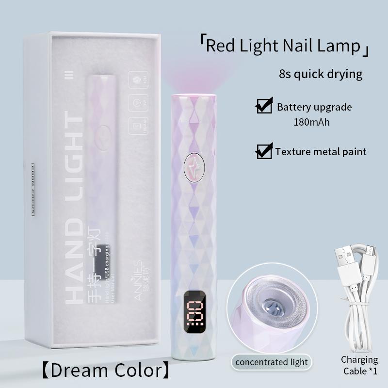 Đèn Chân Đinh cầm tay, Đèn móng tay Cầm Tay Nhỏ Đèn tập trung, Nhanh Khô, Đèn trị liệu mini, Thích hợp cho tấm móng tay, Máy sấy nướng sơn Gel