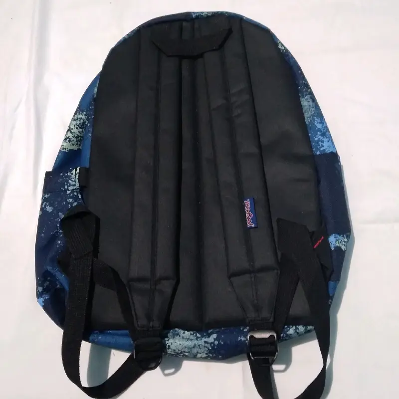 Jansport Motif Abstrak Biru full tag (Sleting js) (ada hologram + ada barcode bisa di scan) tag 6 layer 2