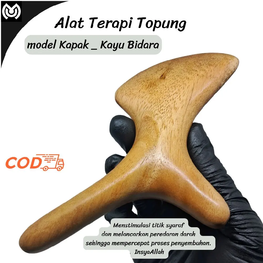 Alat Terapi Pijat Refleksi dan Totok Punggung Profesional model "KAPAK" Menjaga Imunitas Memperlancar Peredaran Darah Meredakan Pegal-pegal