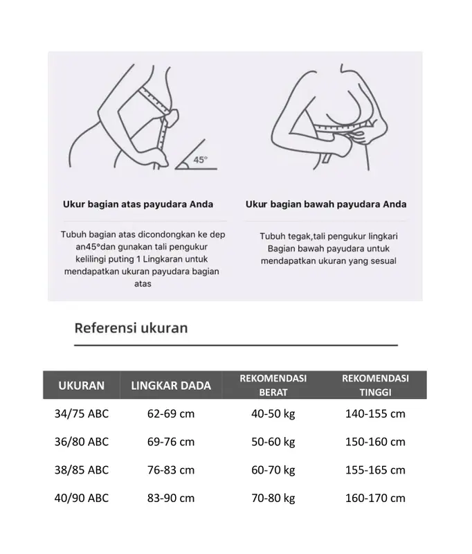 CanxinKenlin  #643  Korean Style Bra  High Quality  BH berkawat busa tipis diatas & tebal dibawah  Deep V bra dengan 2 lapis sayap penyangga karet elastis & renda cantik Wanita 8