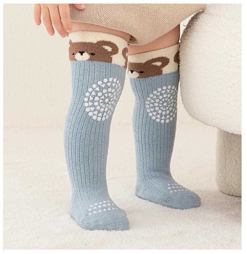 Kaos Kaki Panjang Bayi Tebal Anti SLip Telapak - Lutut - Jari / Kaos Kaki Panjang Anak Anti SLip