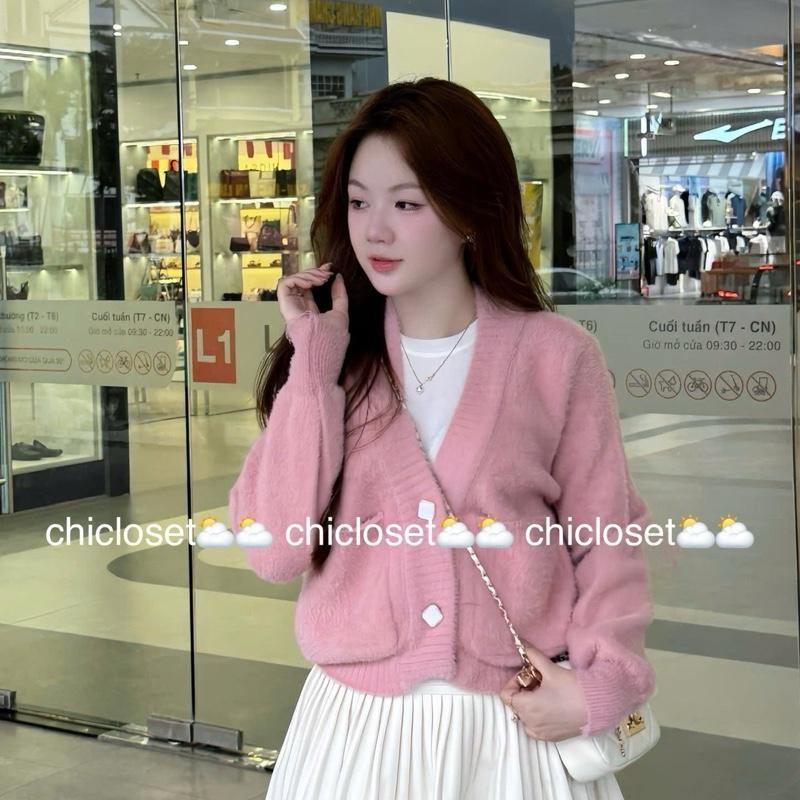 Áo khoác cardigan nữ dáng vừa sang chảnh chất lông thỏ mềm mịn mã ANM300