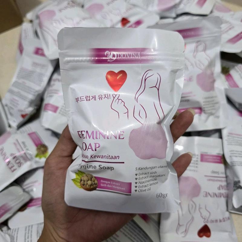 DOVINA FEMININE SOAP SABUN KEWANITAAN Dengan Extra Sirih Dan Manjakani 1