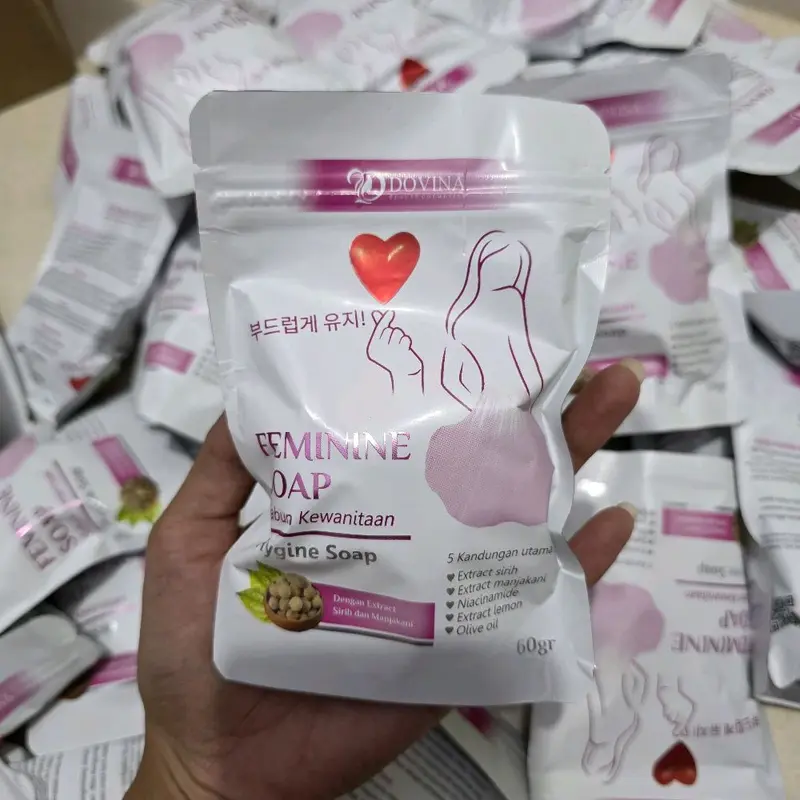 DOVINA FEMININE SOAP SABUN KEWANITAAN Dengan Extra Sirih Dan Manjakani 1