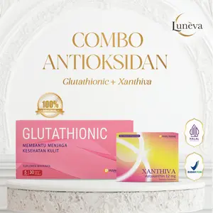 Combo Antioksidan | Glutathionic & Xanthiva | Glutathione & Astaxanthin | Membantu menjaga Kesehatan Tubuh dan Kesehatan Kulit | Halal & BPOM