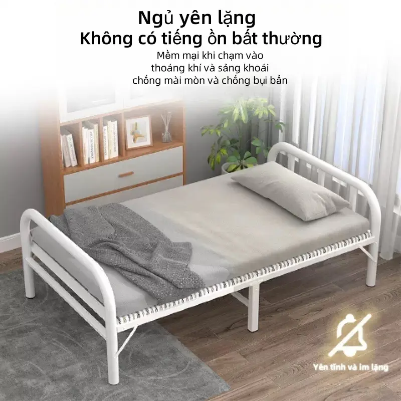 Giường Đơn Gấp, Im Lặng Và Cầm Tay, Dày, Thích Hợp Sử Dụng Trong Gia Đình Và Văn Phòng, Giường Đơn, Dụng Cụ Hữu Ích Để Ngủ, Thích Hợp Cho Ký Túc Xá, Nghỉ Ngơi, Nhà Cho Thuê, Ngủ Trưa, Cỡ Nhỏ, Có Thể Dùng Làm Giường Sắt