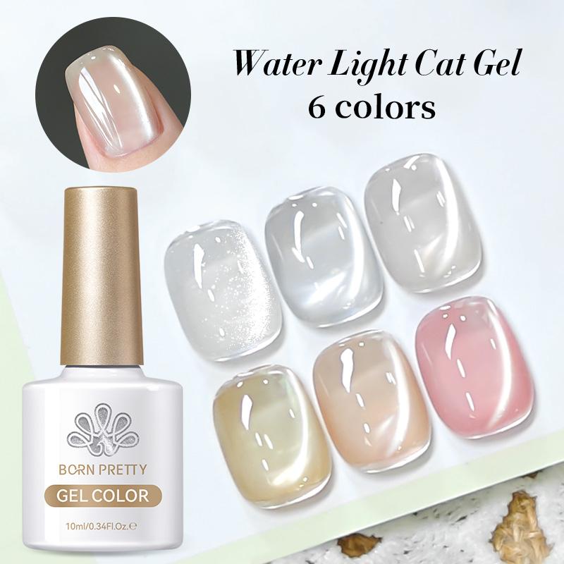 Gel Mắt Từ Tính Mèo Ánh Sáng Nước, BORN PRETTY, Siêu Sáng, Ngâm Tắt UV Gel, Sơn Dầu Làm Móng Nghệ Thuật, 10ml, 60608