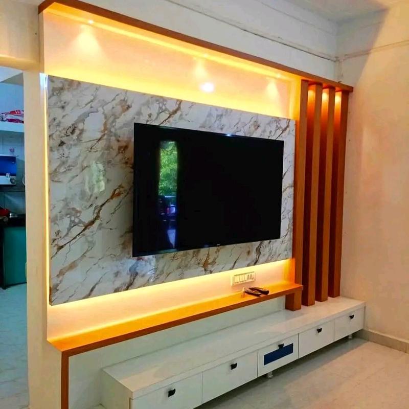 backdrop tv custom bebas pilih model & warna 1