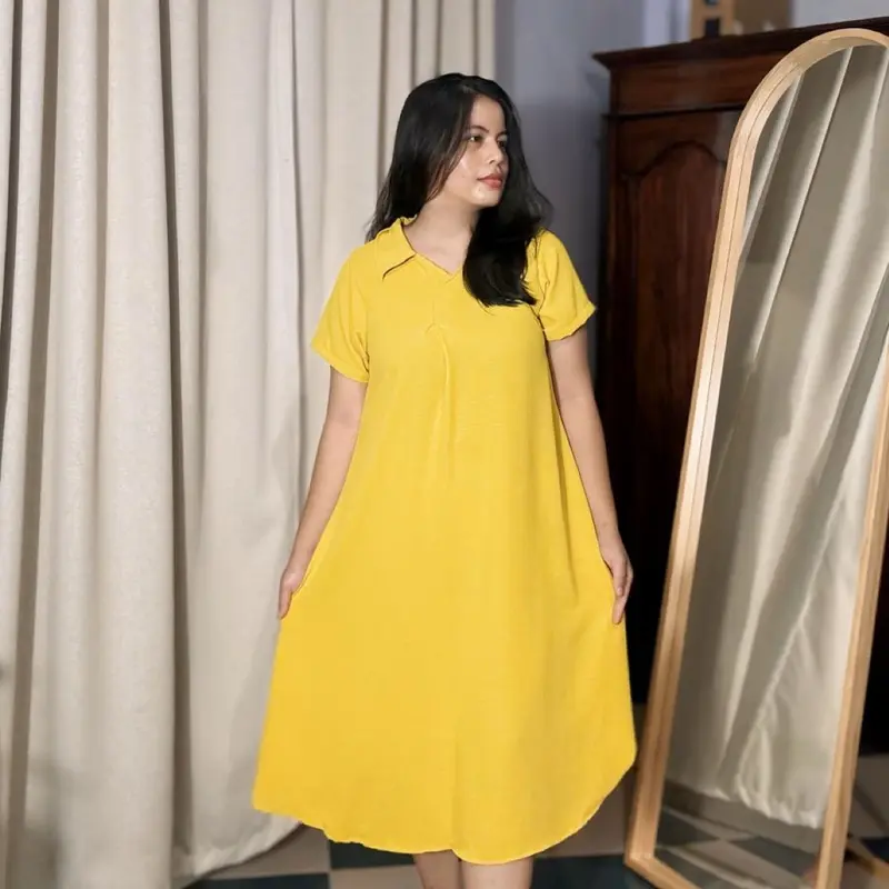 Daster Nona Bahan Crinkle Airflow Dress Nyaman Tidur 2