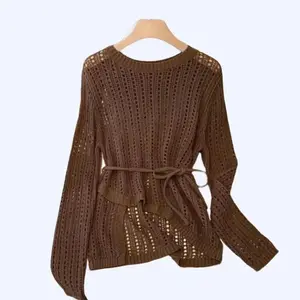 Azzura Atasan Rajut Jaring Tali - Knit Tali Korean Baju Panjang