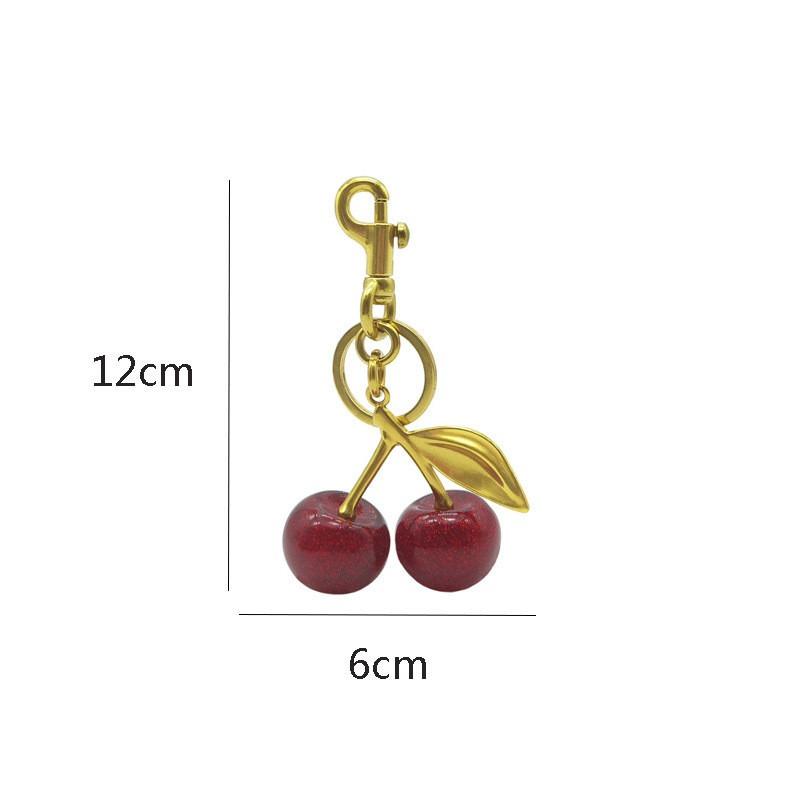 gantungan kunci tas Cherry Bag Charm cherry keychain gantungan kunci gantungan tas cherry  bag Resin 5