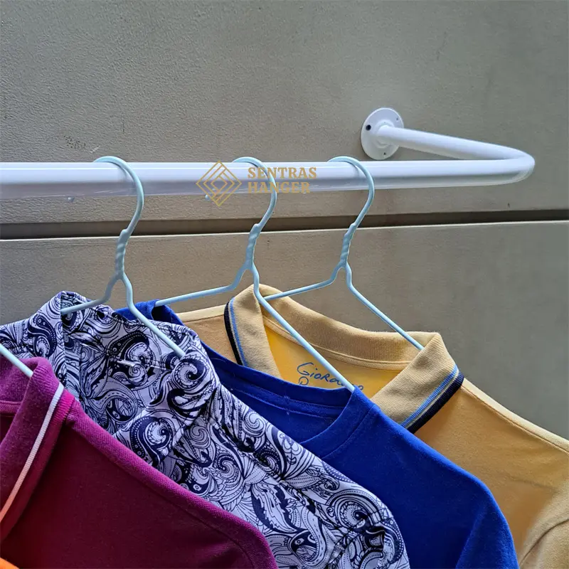 Gantungan Baju Dinding, Gantungan Baju Besi Pipa Tebal 3