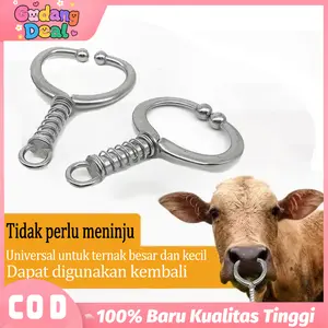 Bull Ring Cincin Besar Cincin Hidung Sapi Bahan Stainless Steel Cincin Keluh Sapi Hidung Traksi Ring