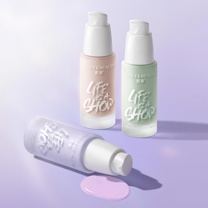 Kem Lót Mặt HONEY BEAUTY Kem Che Khuyết Điểm Lót Kem Nén Giọt Nước 20g Lâu Trôi Cosmetic Women Nữ Mỹ Phẩm