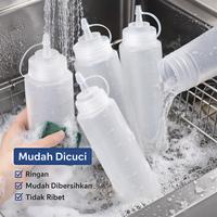 Gambar Botol Saus Squeeze Anti Bocor Food Grade Tebal 230-650ml untuk Mayonnaise Kecap Minyak Plastik Tebal BPA Free - 230ML dari YILIN OFFICE STORE Kab. Tangerang 5 Tokopedia