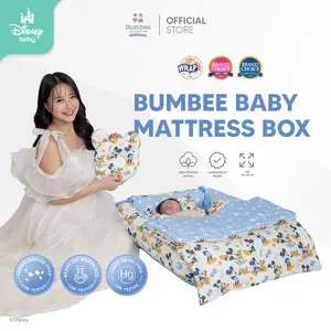 Bumbee Collection - Kasur Kotak Bayi + Kelambu Baby Mattress Box FREE Cuddle Hug Baby