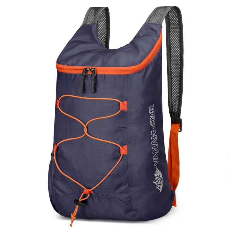 New men's and women's outdoor hiking backpack, lightweight foldable travel bag, storage backpack, large-capacity sports backpack, wholesale.