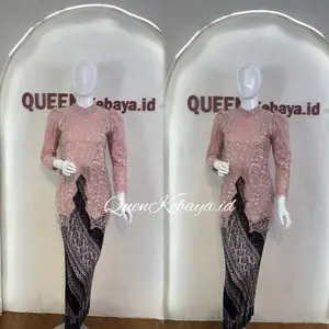 QUEENKebaya.id Kebaya Sanum Kebaya Elegan dengan Detail Bordir dan Lengan Panjang untuk Acara Spesial