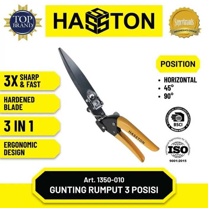 NEW PRODUK HASSTON GUNTING RUMPUT 3 POSISI (1350-010)