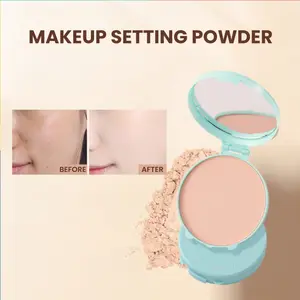 Powder Makeup Oil Control Bedak Wajah Padat Tahan Air dan Tahan Lama LA200 5214