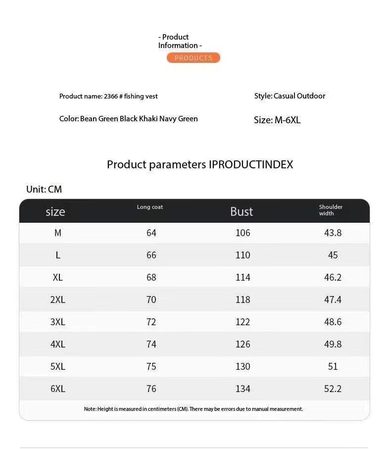 Product Introduction of Áo Vest Nam, Hàng Mới Về, Thích Hợp Cho Mùa Xuân Và Mùa Thu, Thể Thao Giải Trí Ngoài Trời, Dáng Rộng Và Ngoại Cỡ, Áo Khoác Câu Cá, [Afewf] Menswear 0