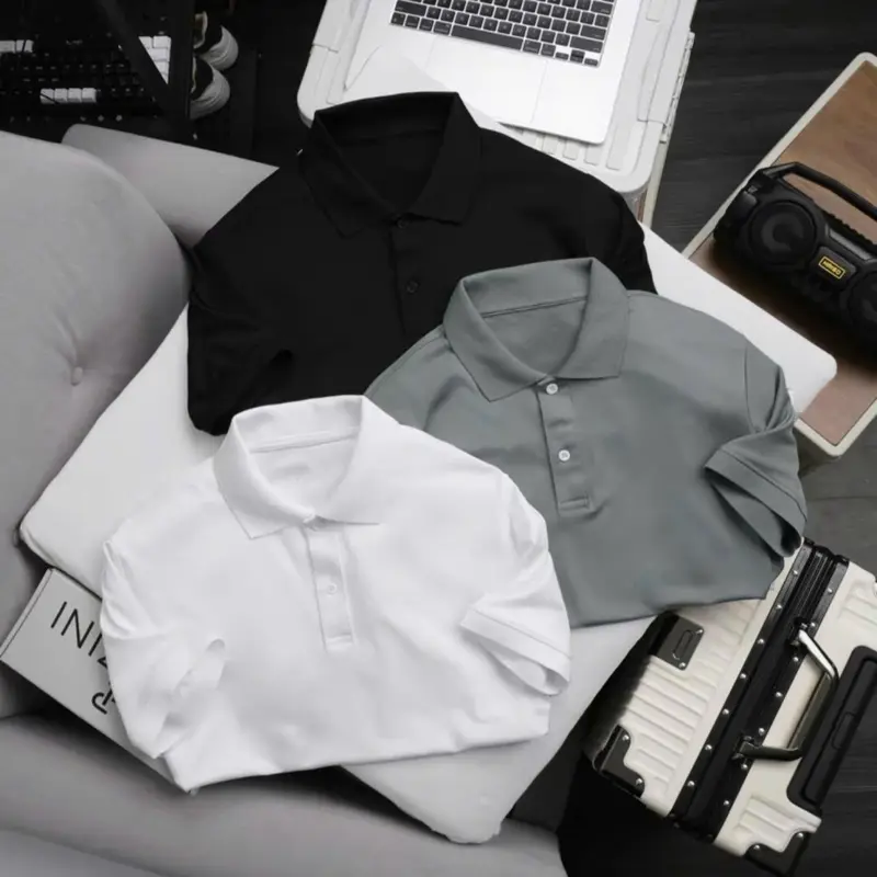 COMBO 3 ÁO POLO TRƠN VẢI THUN CÁ SẤU POLY