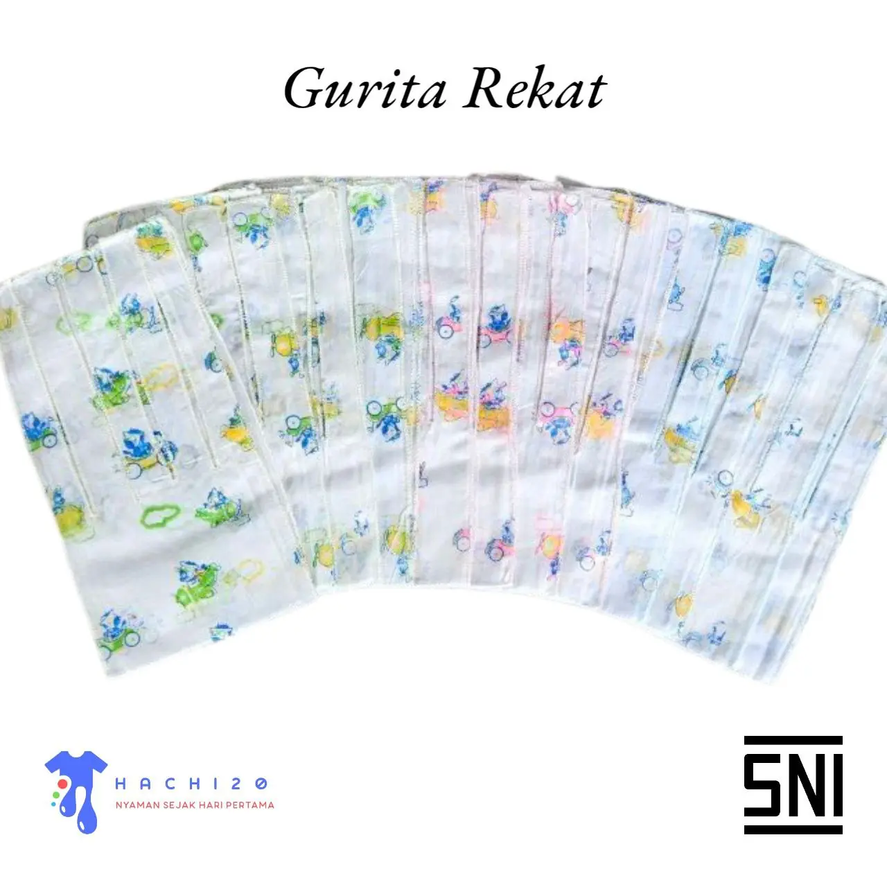 1LUSIN GURITA TALI BAYI 6 PCS AMET BABY MURAH PERLENGKAPAN SNI TERMURAH TERLARIS Cewek Katun