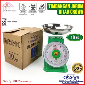 CROWN Timbangan jarum 10kg / timbangan buah sayur /alat ukur
