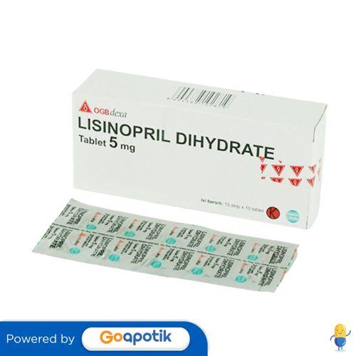 LISINOPRIL DIHYDRATE OGB DEXA MEDICA 5 MG BOX 100 TABLET