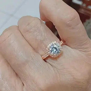 OS1-D147 Set Cincin & Gelang Wanita Cranberry Jewelry Premium Lapis Emas 18k Anti Luntur Anti Berubah Warna Garansi 1 Tahun Resmi Size Adjustable Kualitas Grade Terbaru Aksesoris Perhiasan Cincin Nikah Permata VVS1 Elegan COD