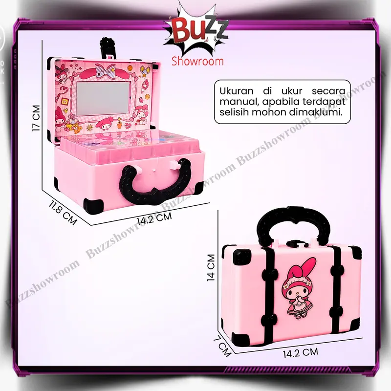 Make up koper hand bag mainan kosmetik anak makeup cosmetics tas 2