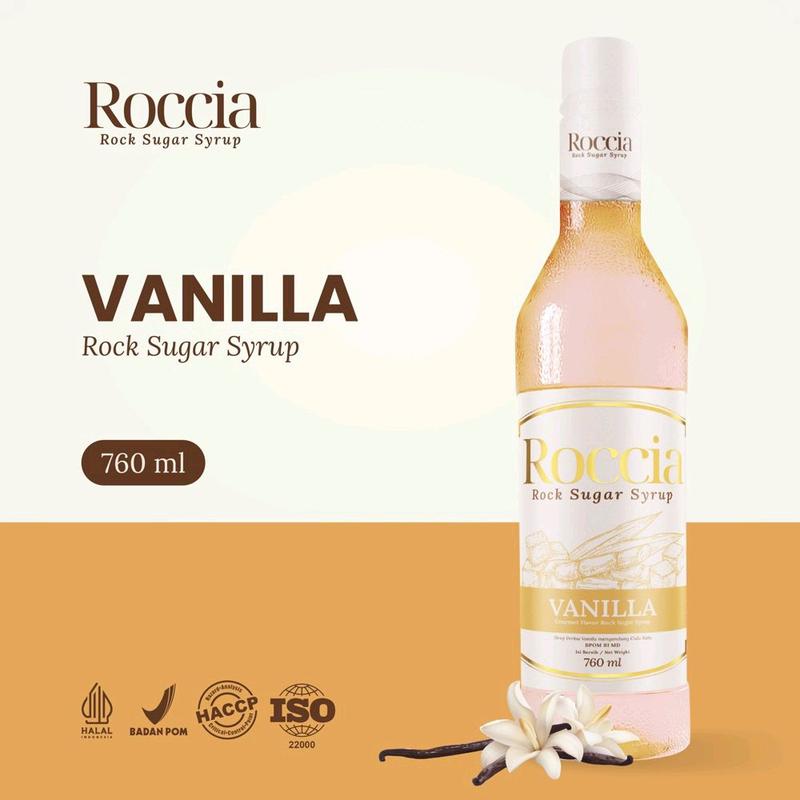 Roccia Rock Sugar Syrup Vanilla - Syrup Gula Batu Rasa Vanilla 760ml ...