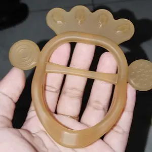 Teether Gelang Bayi Silikon BPA Free Mainan Gigitan Bayi Newborn Lembut Food Grade Aman Simulasi Pertumbuhan Gigi