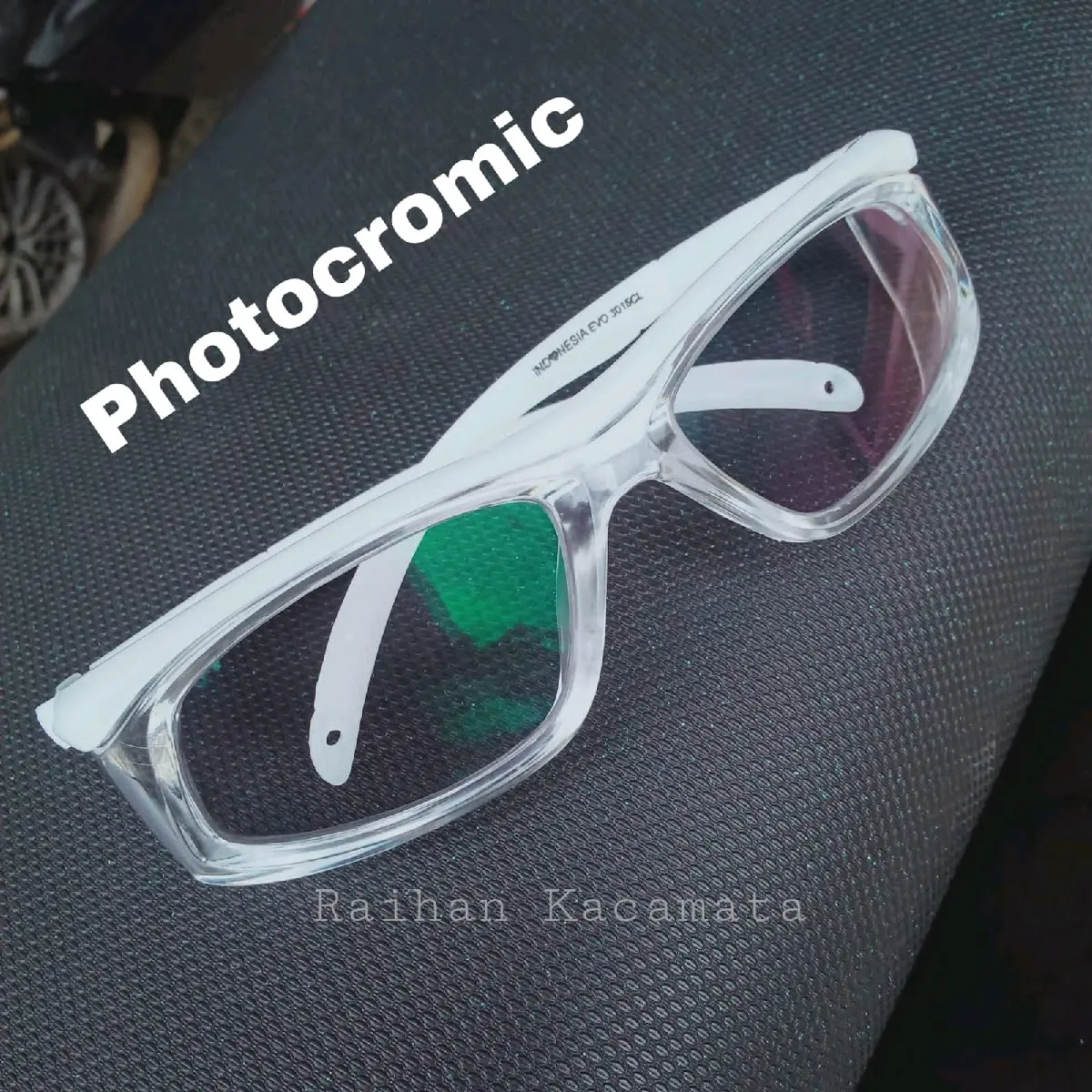 Kacamata safety Rim On Top lensa photocromic dan bluecromic anti debu photochromic