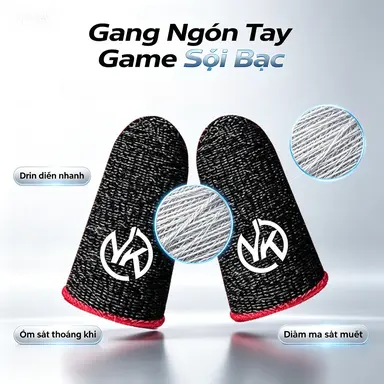 VK YKX-S02 Tay Ngón Tay PUBG Chống Mồ Hôi & Trượt NFC Cảm Biến Chuyển Động Cho Game Peace Elite & Pod'd Realm Phụ Kiện Siêu Thoáng Khí Hút Mồ Hôi Tức Thì VK Chính Hãng