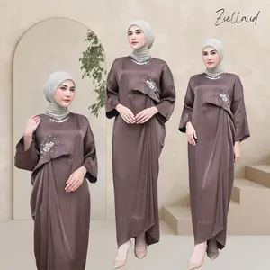Ziella - Maruya Kaftan Shimer Mix Payet Gamis Dress Muslim Wanita Remaja Panjang